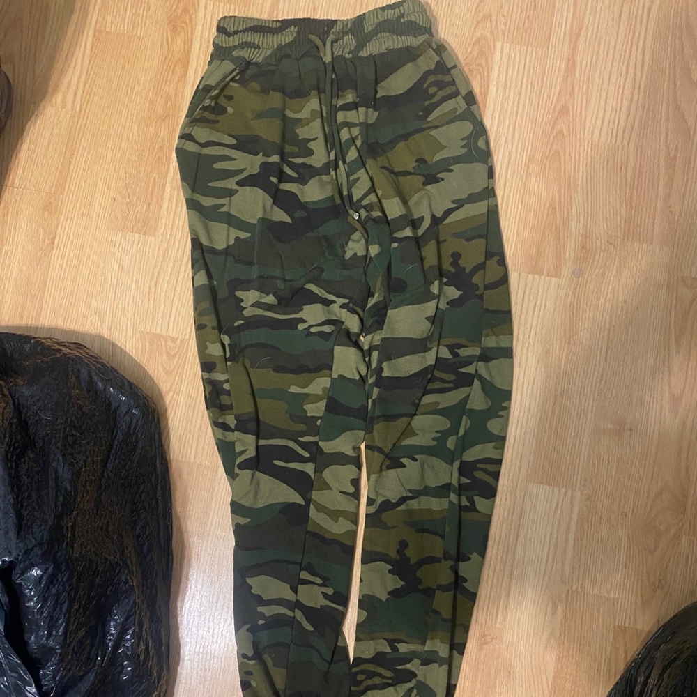 SOLD! Camo/Camouflage Green Sweatpants/ Joggers